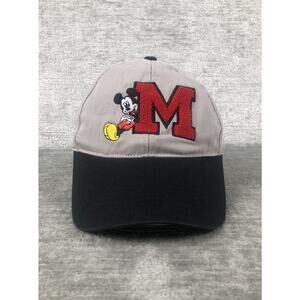 Mickey Mouse "M" Logo Disney Parks Adjustable Hat Cap